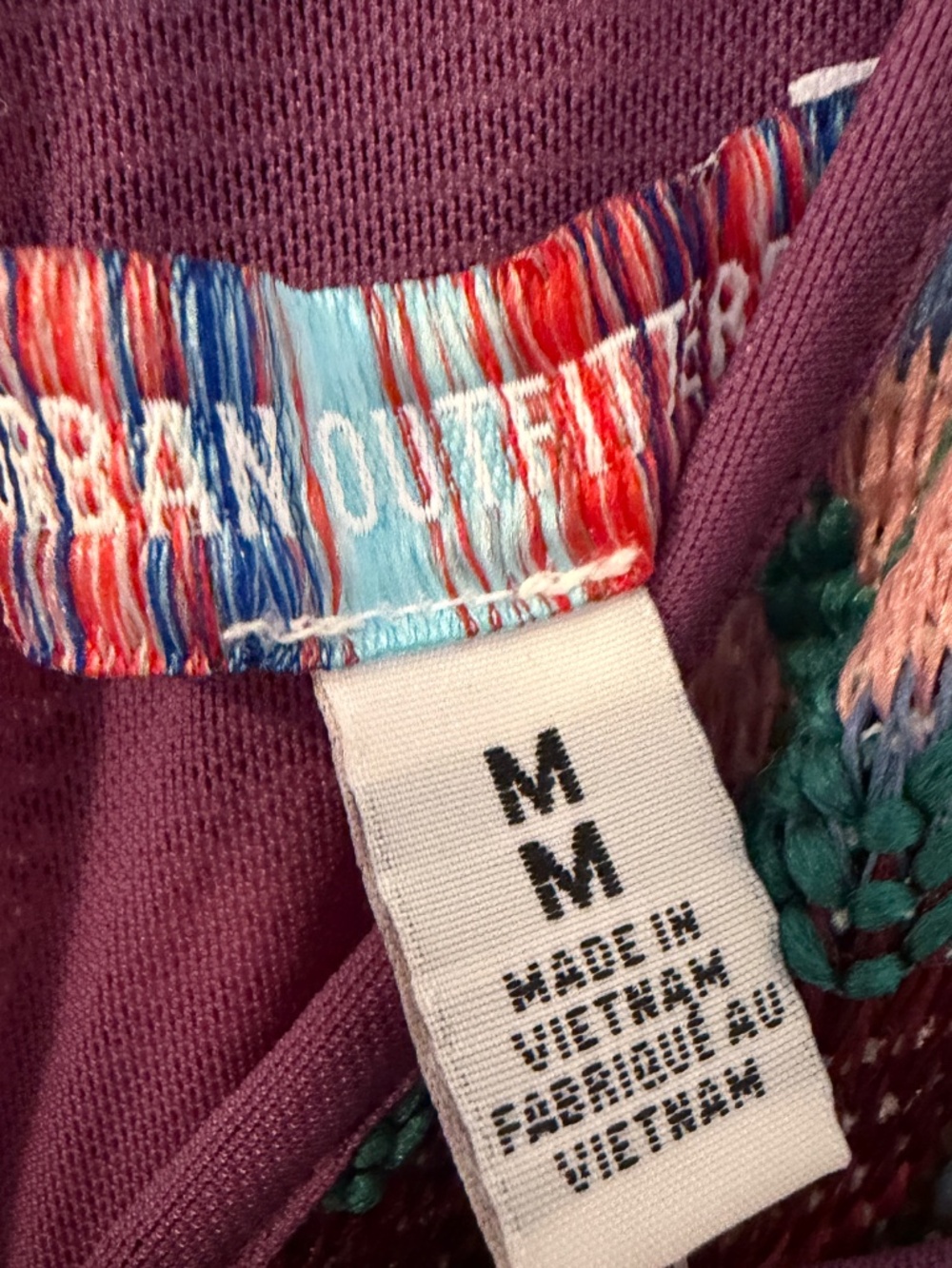 NWT Urban Outfitters Malia Plunge Knit Mini Dress Women's Medium Multicolor. - Picture 2 of 5